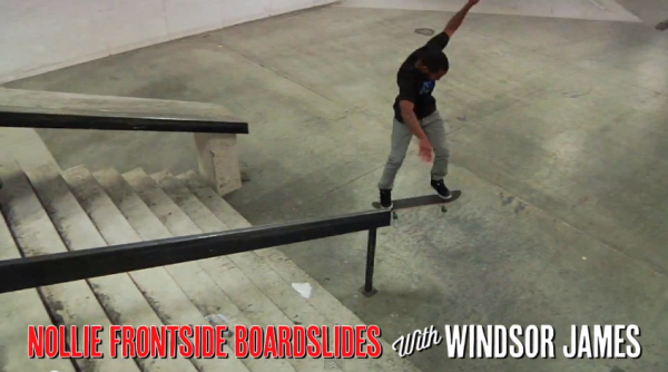 Apprendre le skateboard Nollie Frontside Boardslide