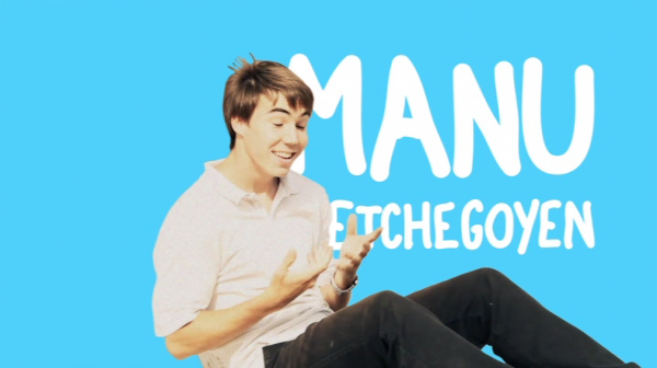 Skateboarder Manu ETCHEGOYEN dans DVD SKATE Anagram Crazy Extreme Skate