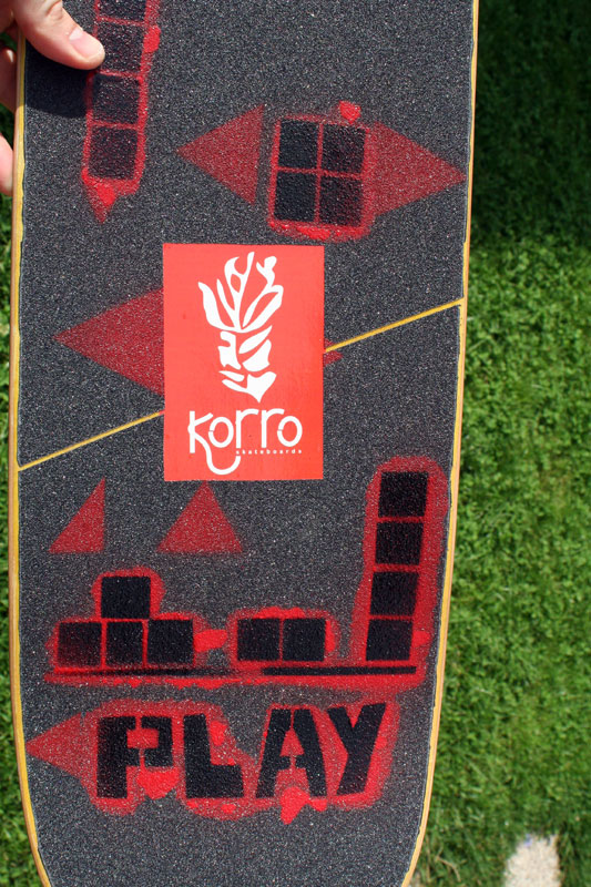 Boards avec grip design Korro skateboards