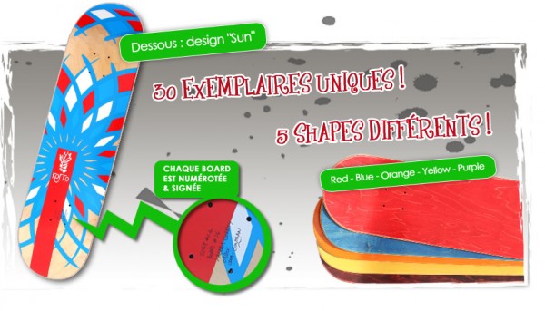 Boards avec grip design Korro skateboards