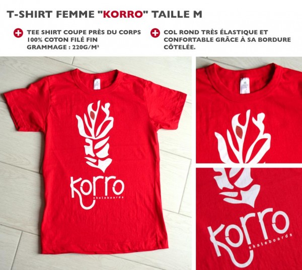 t-shirt femme Korro Skateboards