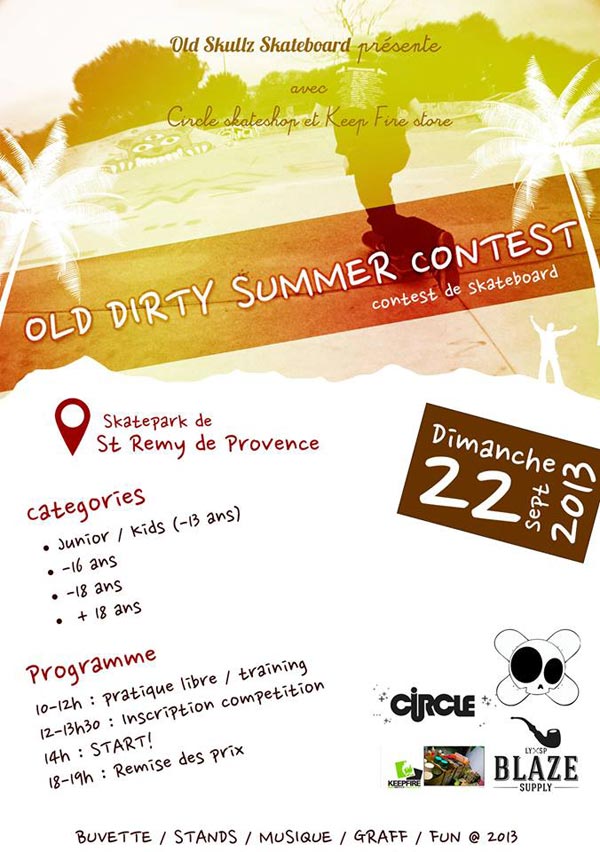 Affiche Old Dirty Summer Contest 2013
