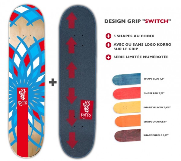 Board Korro Skateboards : design SWITCH