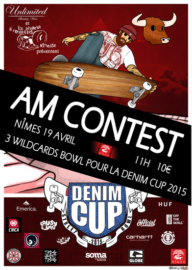 Denim Cup AM contest skate skatepark de Nimes
