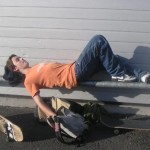 Le repos du skateboarder