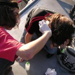Une chute en skate, ca va vite !