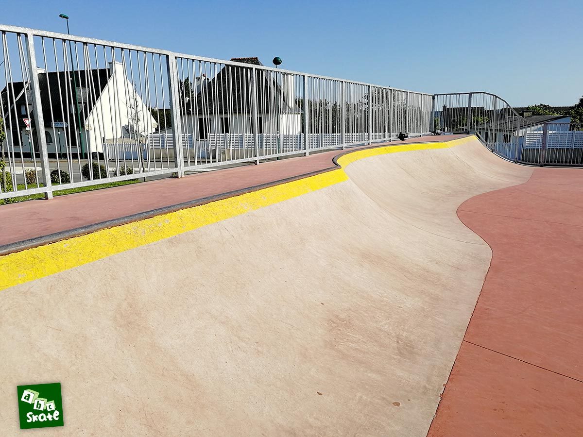 Skatepark de Crozon : Quarter sur toute la largeur