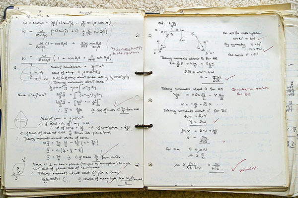 Cours papiers de mathématiques