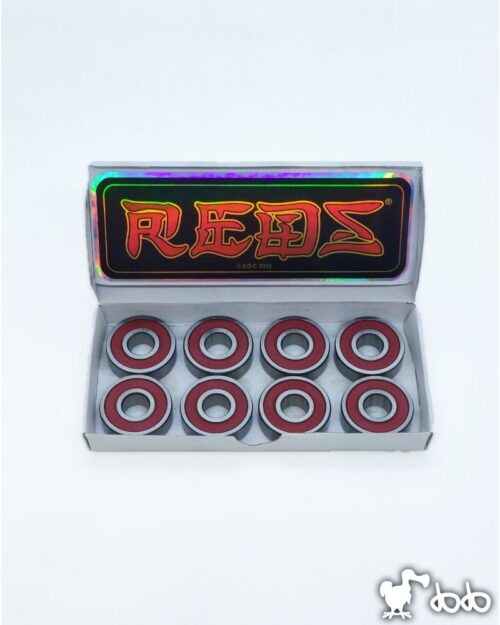 Jeu de 8 roulements de la marque Bones (Reds)