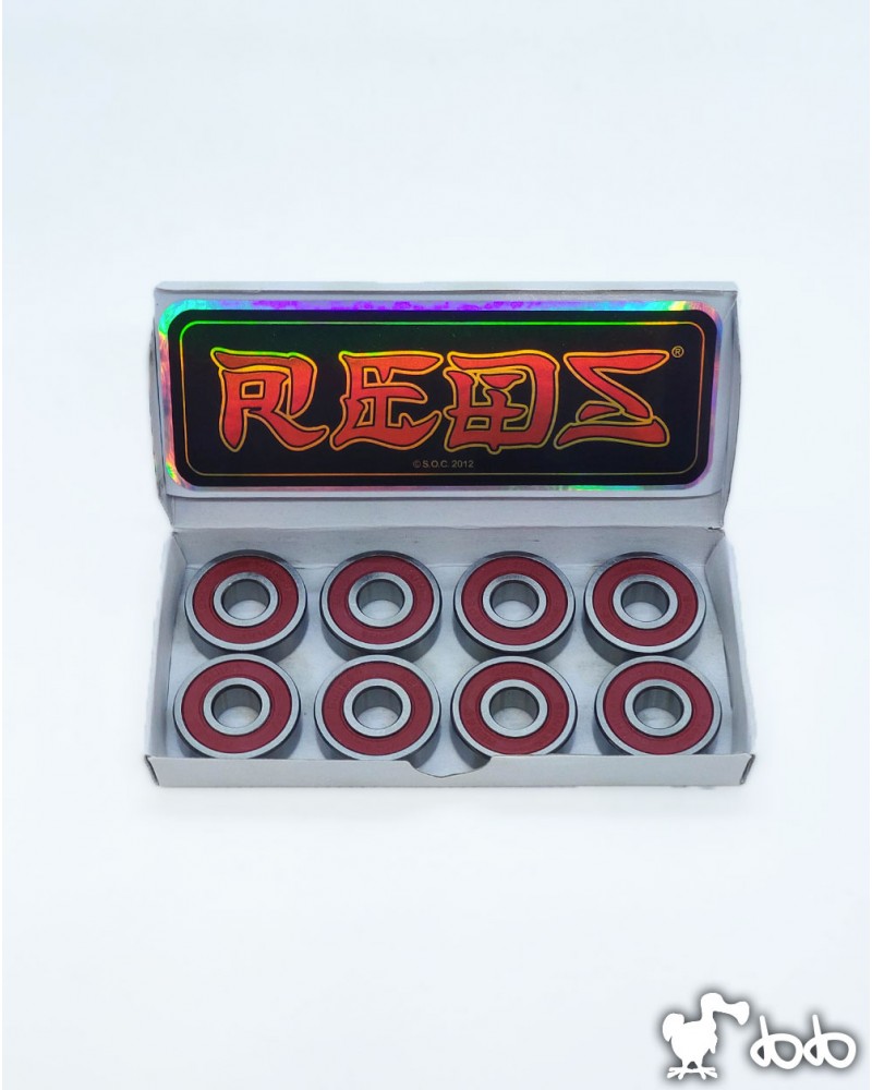 Jeu de 8 roulements de la marque Bones (Reds)