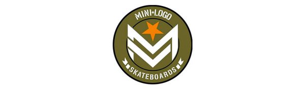 Logo vert, blanc et orange de Mini Logo