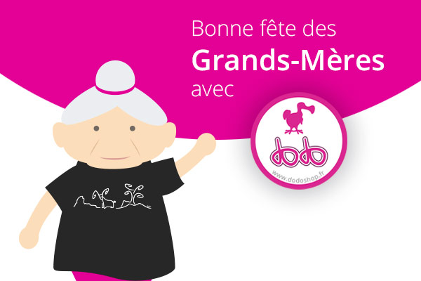 Visuel pour la fête des grands-mères aux couleurs de Dodoshop