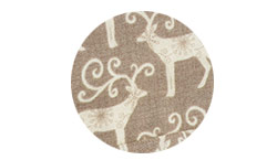 Pastille ronde du motif du masque "Renne"