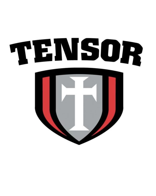 Logo Tensor noir et rouge