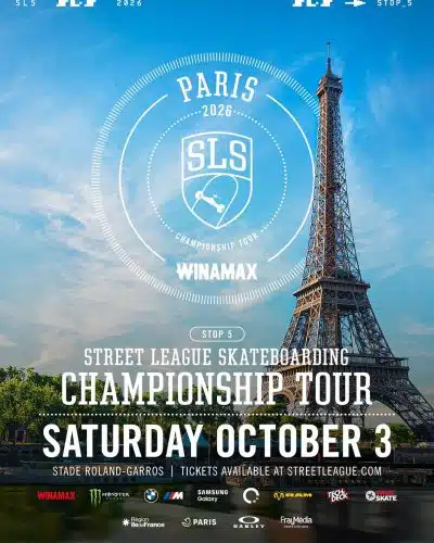 sls-2026-affiche Street League Skateboarding Paris 2026