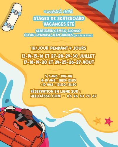 stages_de_skateboard_été_2026_à_Saintes_affiche